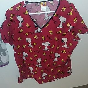 LARGE Snoopy Scrup Top